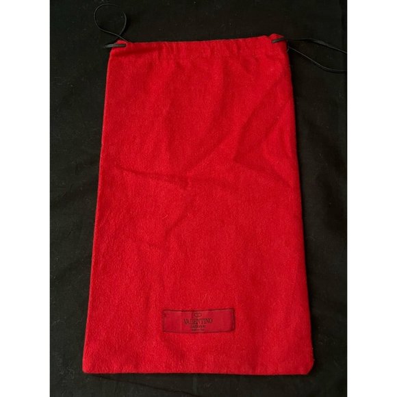 Valentino Dust Bag Storage Drawstring Red 13.4" x 8" - Picture 1 of 5